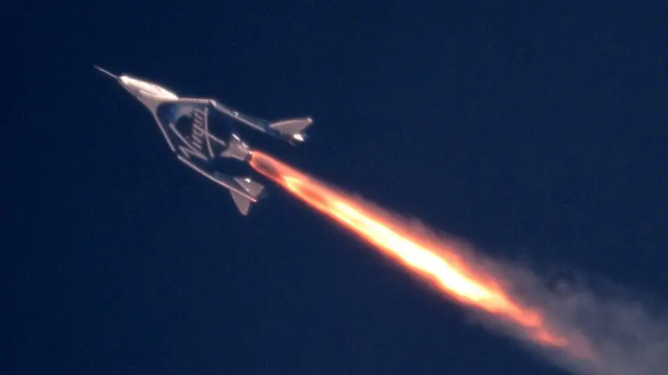 VSS Unity firing its hybrid engine