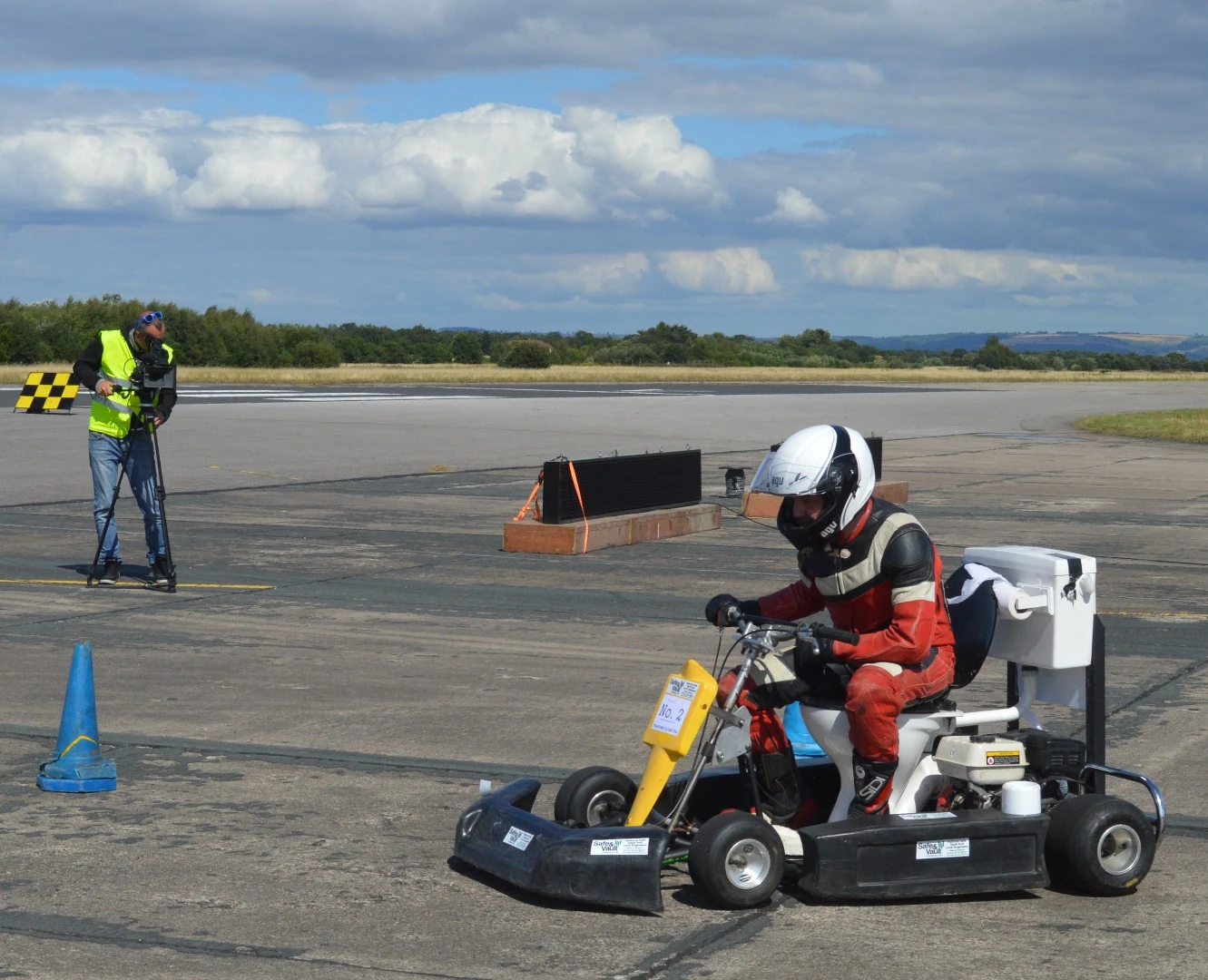 The world's fastest toilet is called the Brighthouse Loo and it's a joint project of its rider, Shawn Walker, with Trevor Duckworth of Straightliners Events