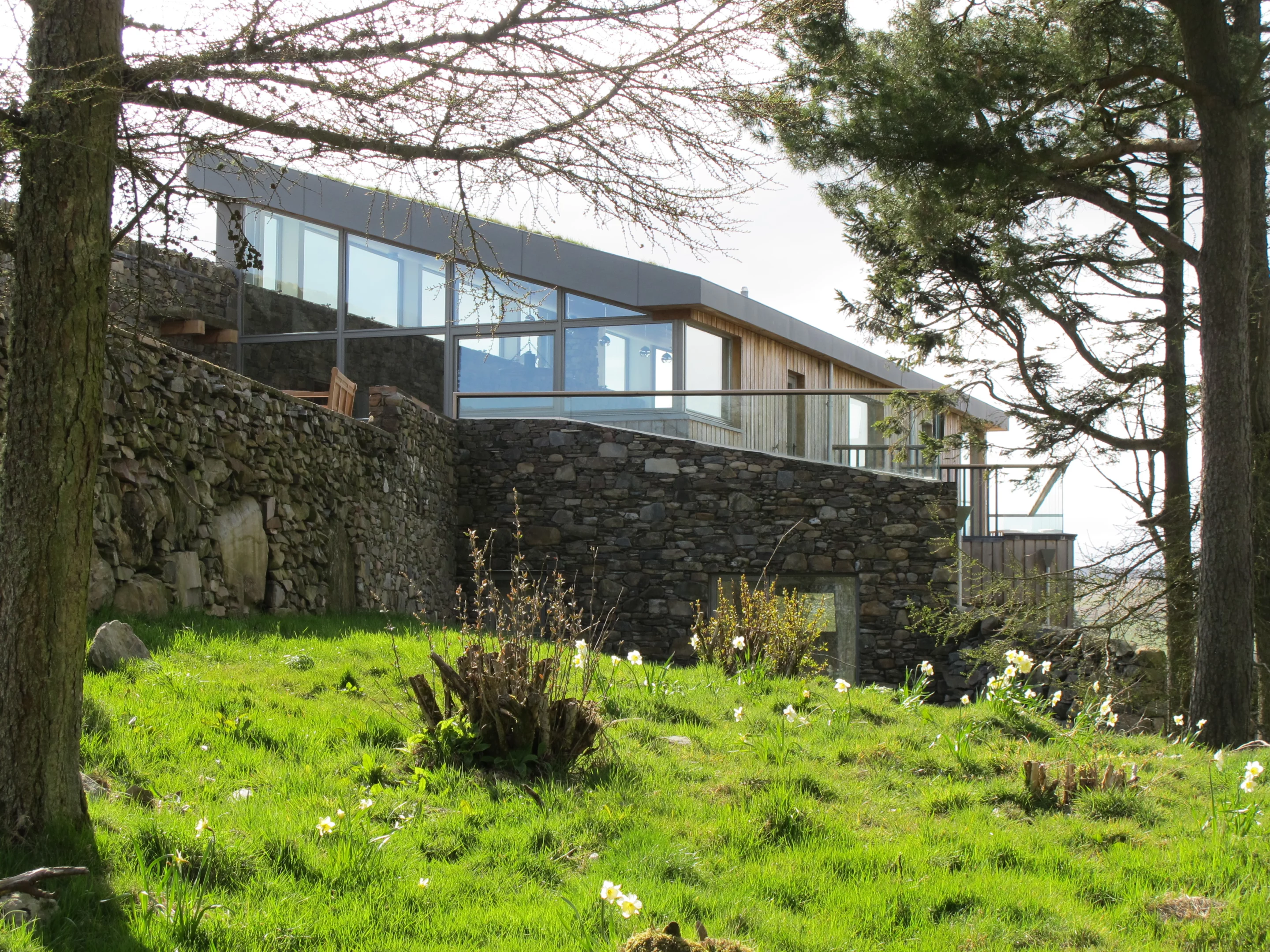 Much of the stone used in the building fabric was taken from the surrounding fields (Photo: Mark Waghorn Architects)