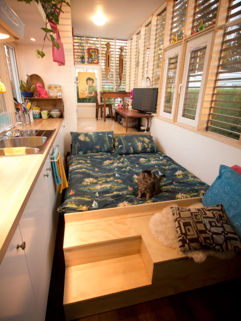 The bed made up (Photo: Marty McLennan)