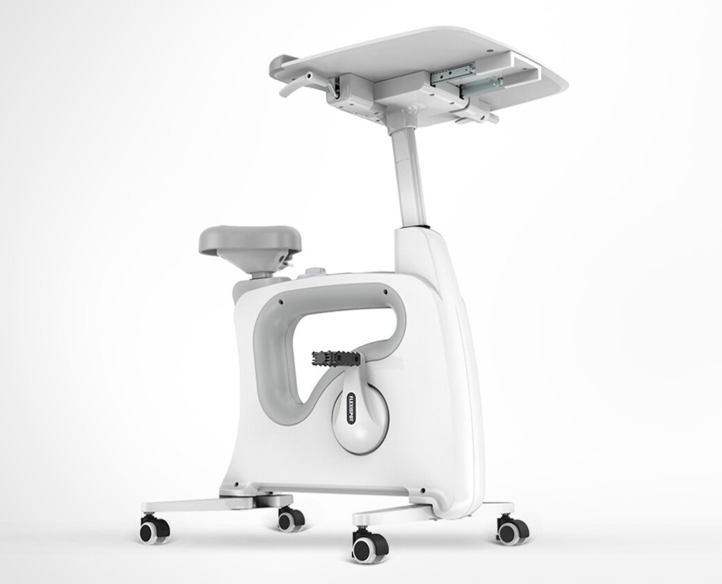 The Deskcise Pro combine a standing desk and exercise bike in one integrated unit