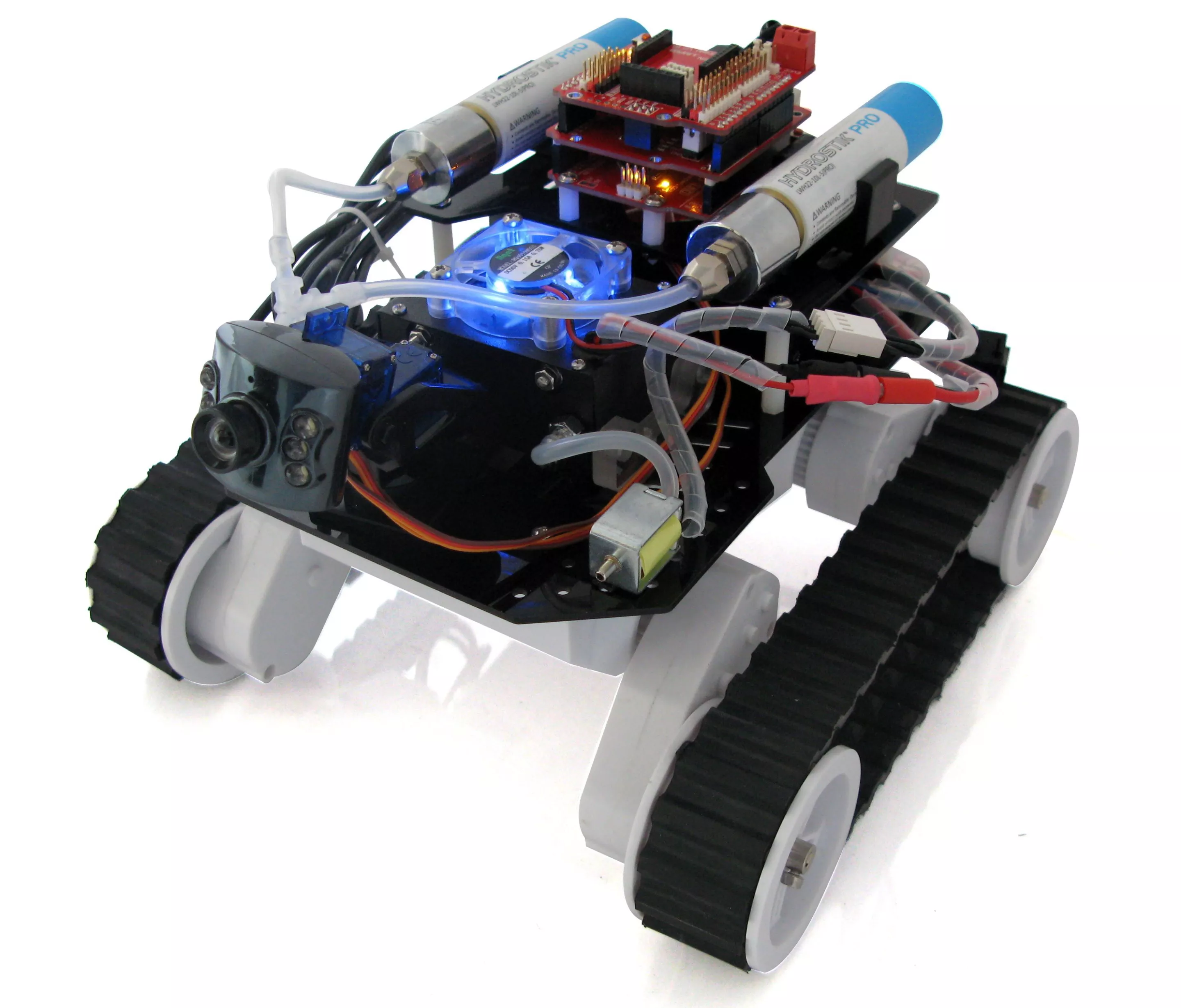The H-ROVER is powered by two HYDROSTIK hydrogen fuel cells, and an onboard super-capacitor