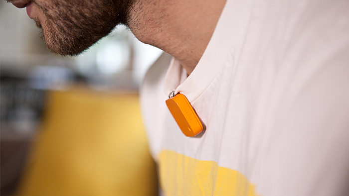 Memoto is expected to be released in early 2013, and the unit will be offered in graphite, grey, white, and orange colors