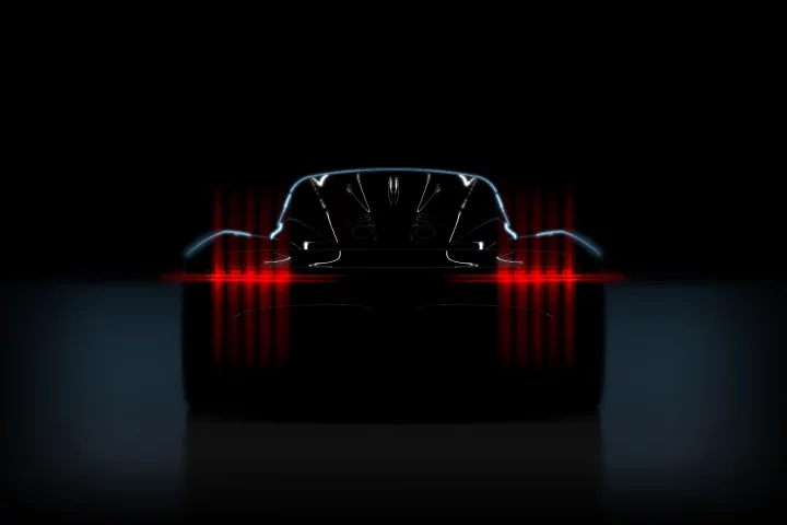 Dubbed "Project 002" for the moment, the new Aston Martin hypercar will use a turbo gasoline/electric hybrid powertrain
