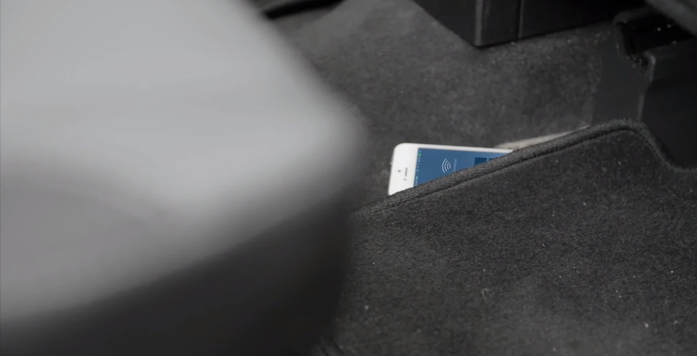 In addition to being attached to items to locate them, the TrackR bravo can be used to locate a user's smartphone by pressing its "ring device" button