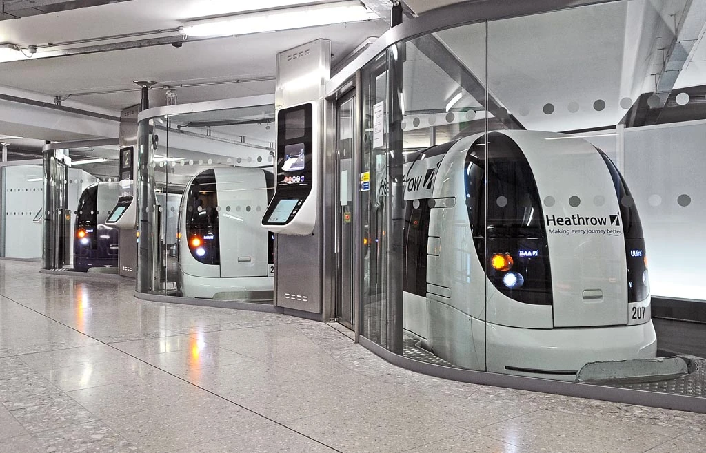 Passengers are carried point-to-point, to a chosen destination