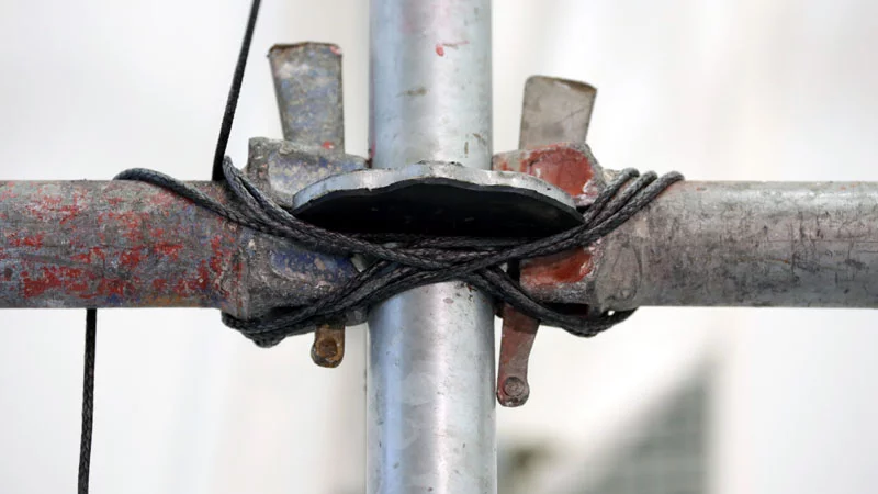 Made from ultra-high molecular weight polyethylene, Dyneema weighs just 7 g per meter (0.25 oz per 3.3 ft) and with a 4mm (0.15 in) diameter can support 1,300 kg (2,866 lb)