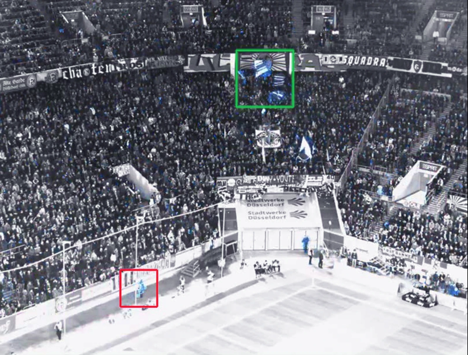 The Smart Eyes system surveys the stands at a soccer match