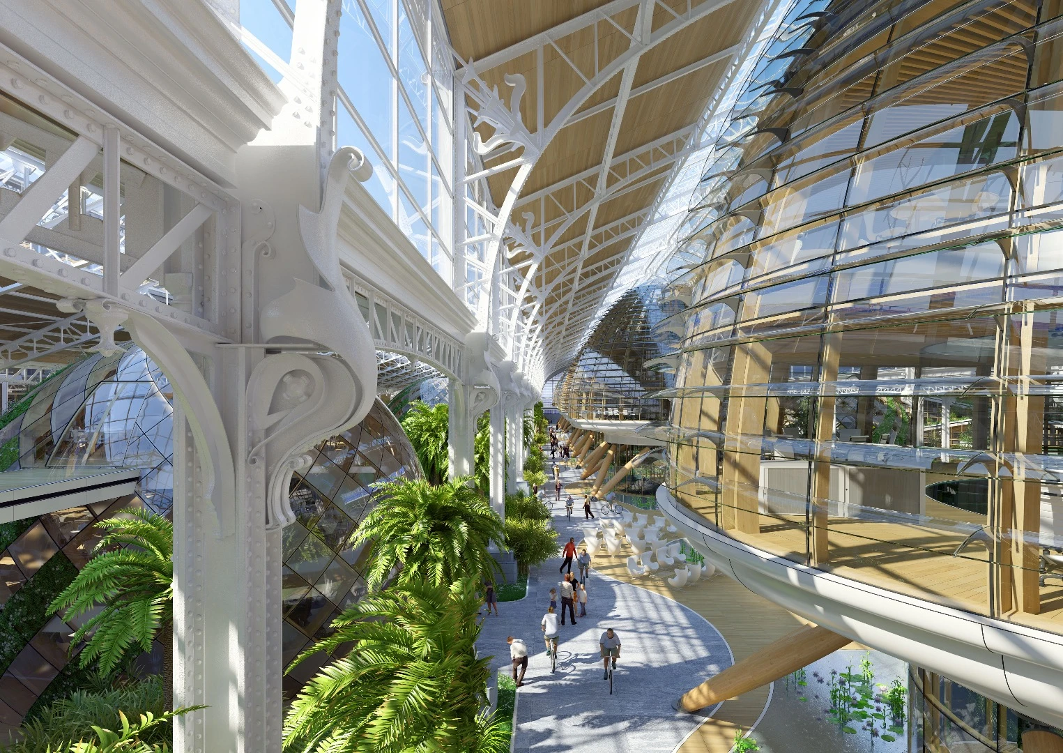 The existing ironwork and other architectural features of the Marine Terminal would be retained by Callebaut