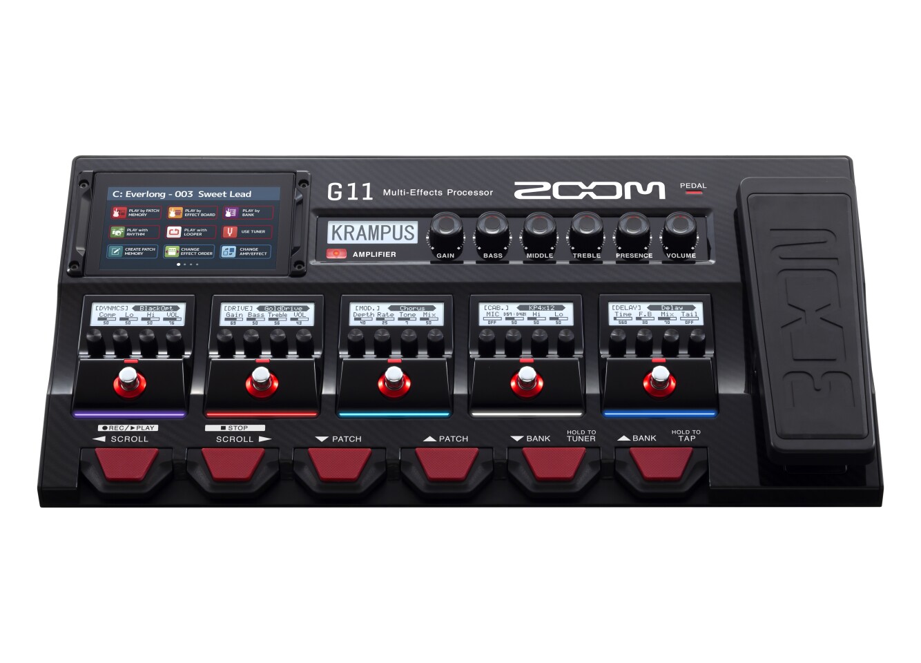 Zoom puts over 30 years of tone knowhow into G11 multieffects unit