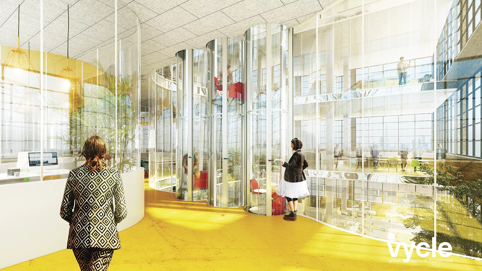 We can see the Vycle being installed in the kind of high-tech offices that successful startups seem to favor