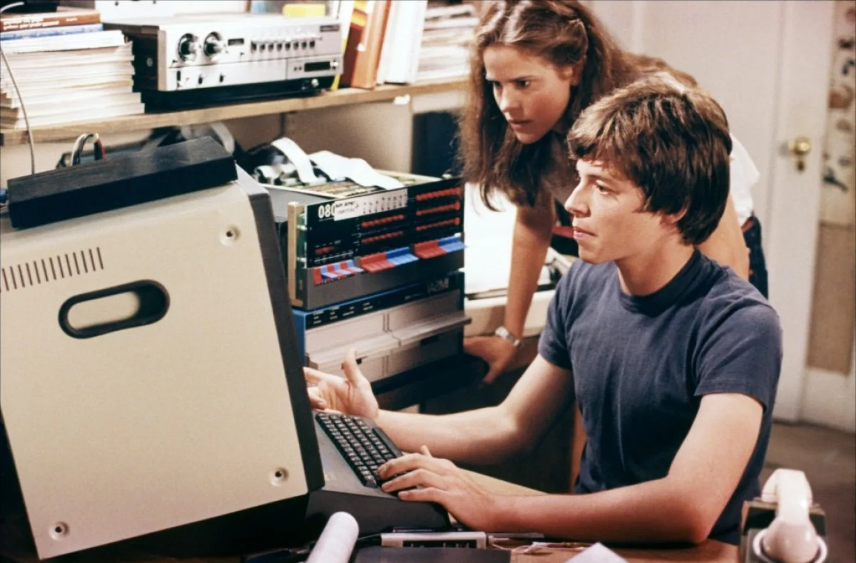 Matthew Broderick and Ally Sheedy in the film that kicked off the hacking in Hollywood trend.