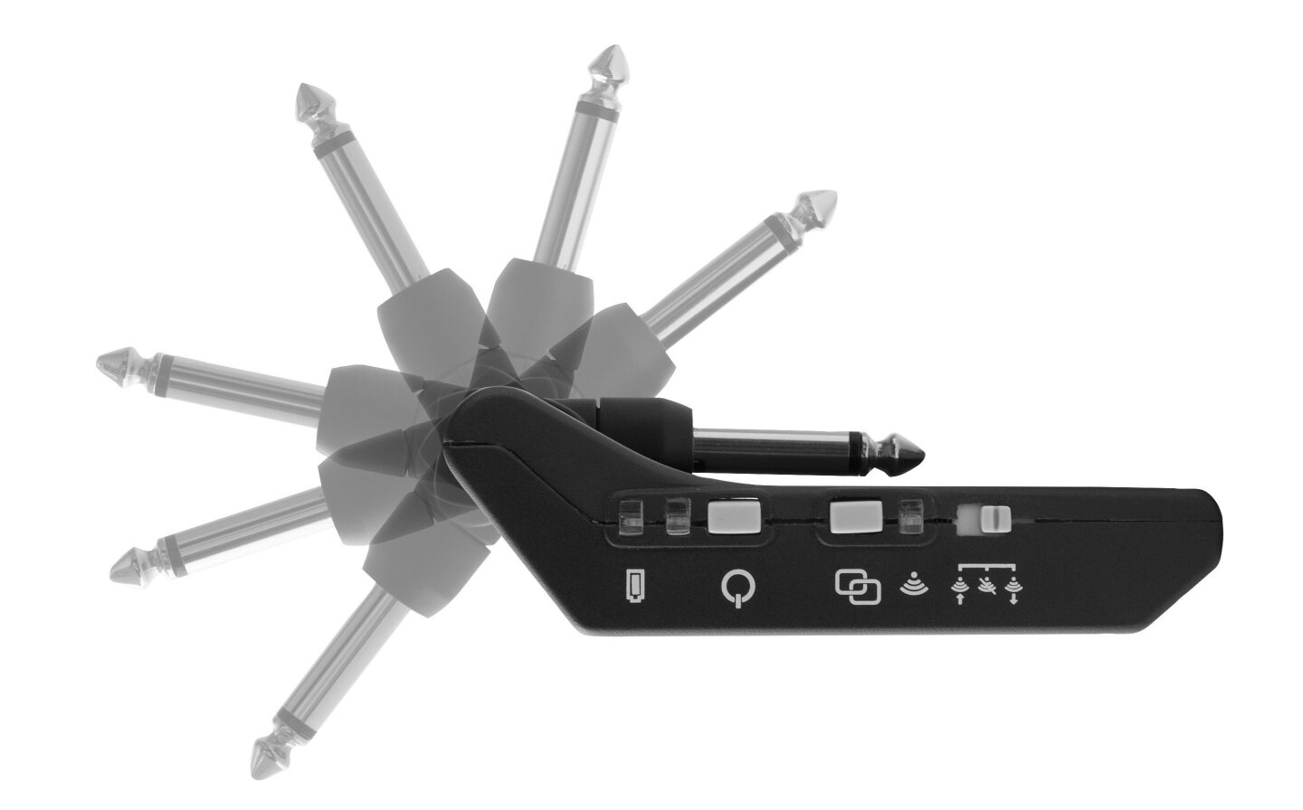 The Kack features an articulated instrument plug