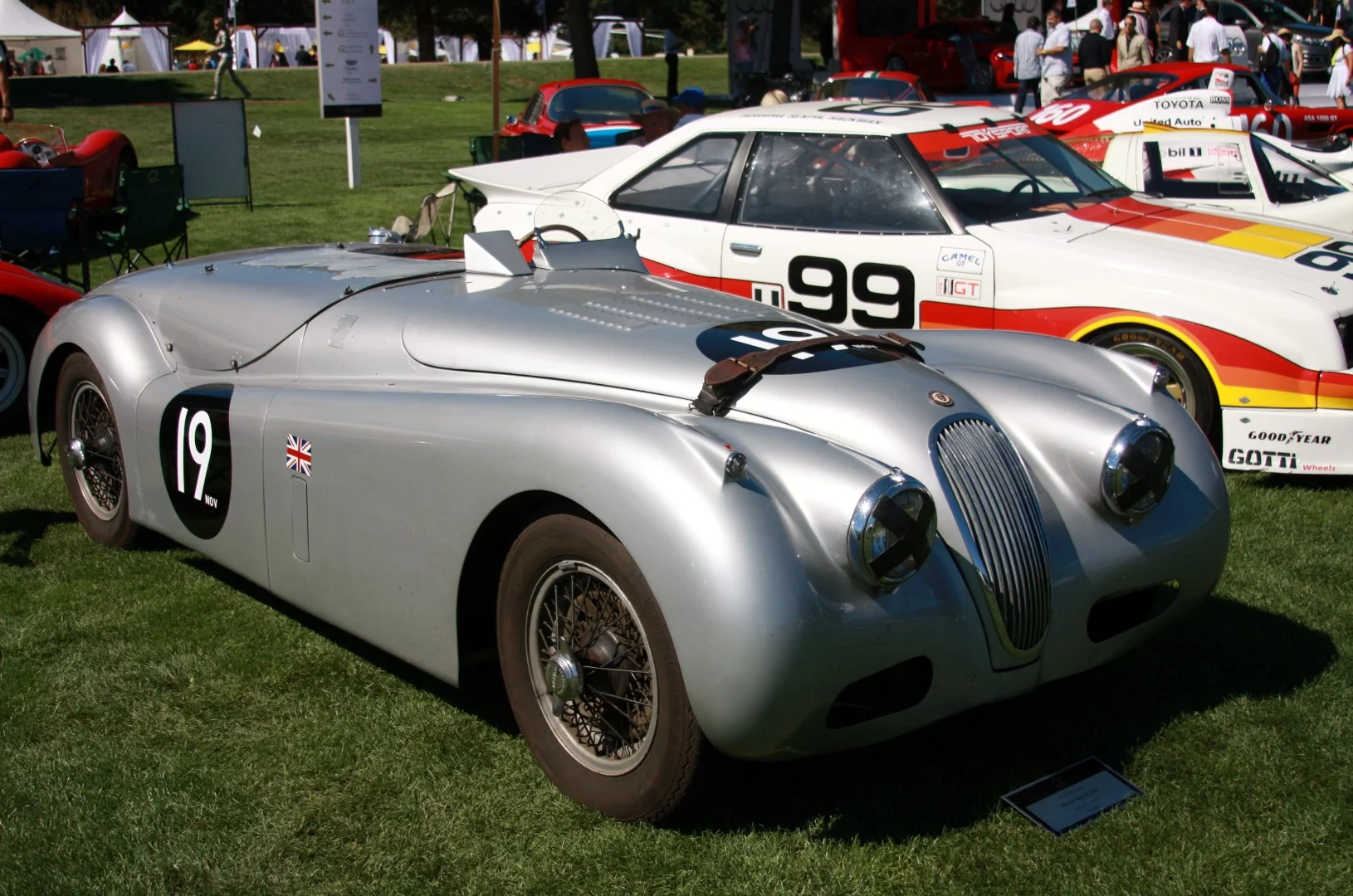Jaguar XK120 m at The Quail