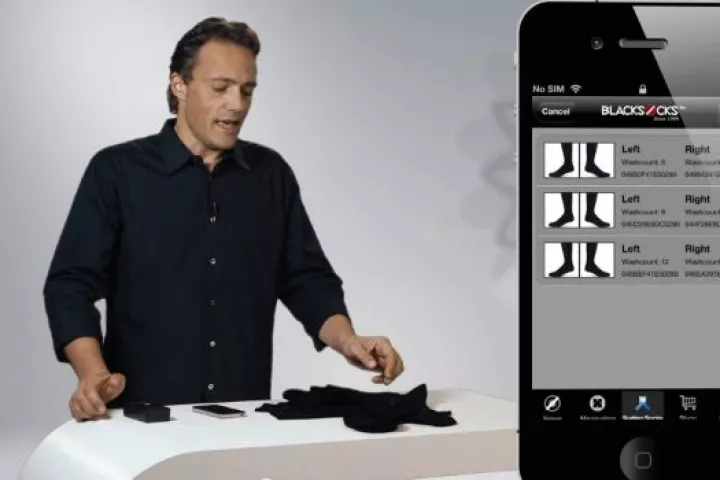 BLACKSOCKS founder Samy Liechti, extolling the virtues of Smarter Socks