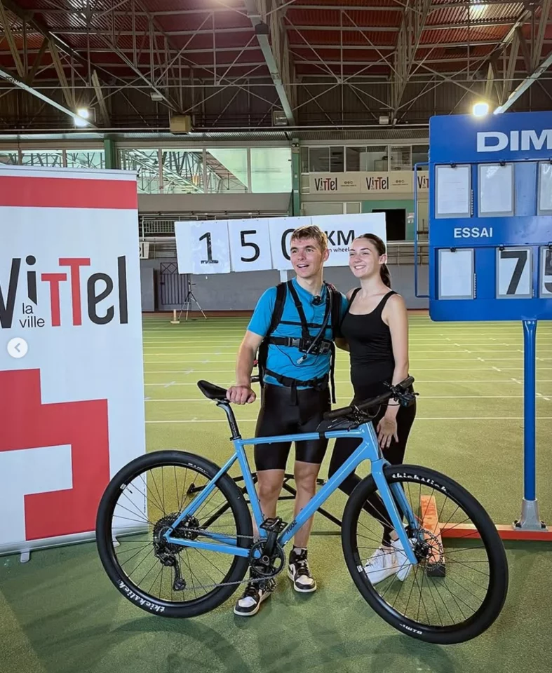 Delaite and friend, basking in the the afterglow of greatness.