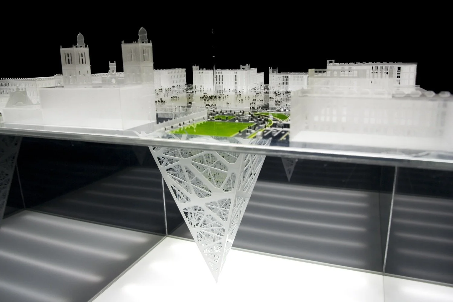 Called The Earthscraper, this is an upside-down skyscraper proposed for Mexico City. This inverted building was suggested a way to enhance urban density without crowding the city skyline