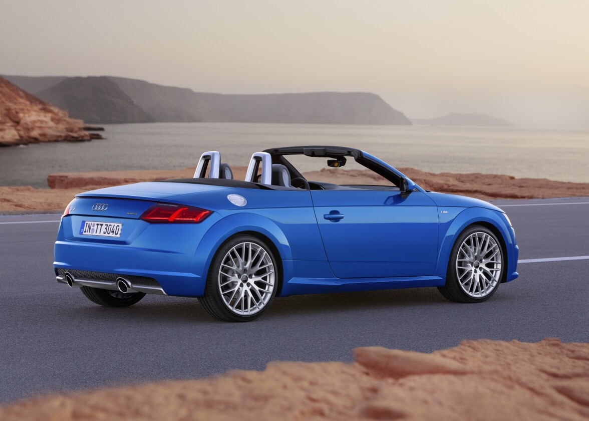 18-inch wheels are standard on the TTS Roadster