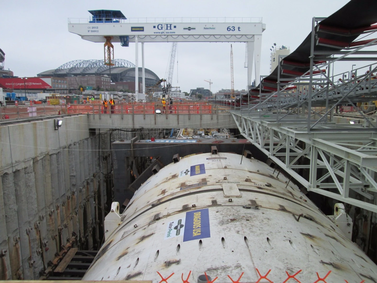 Bertha before launch
