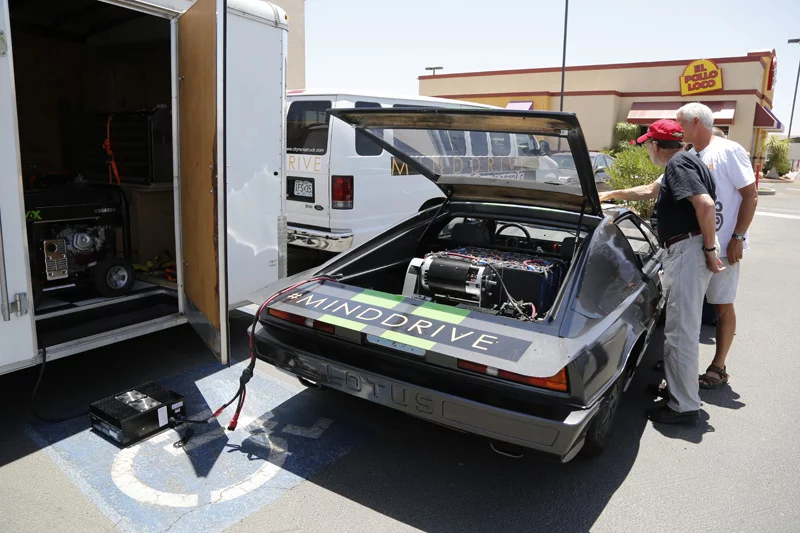 Charging the batteries took around an hour