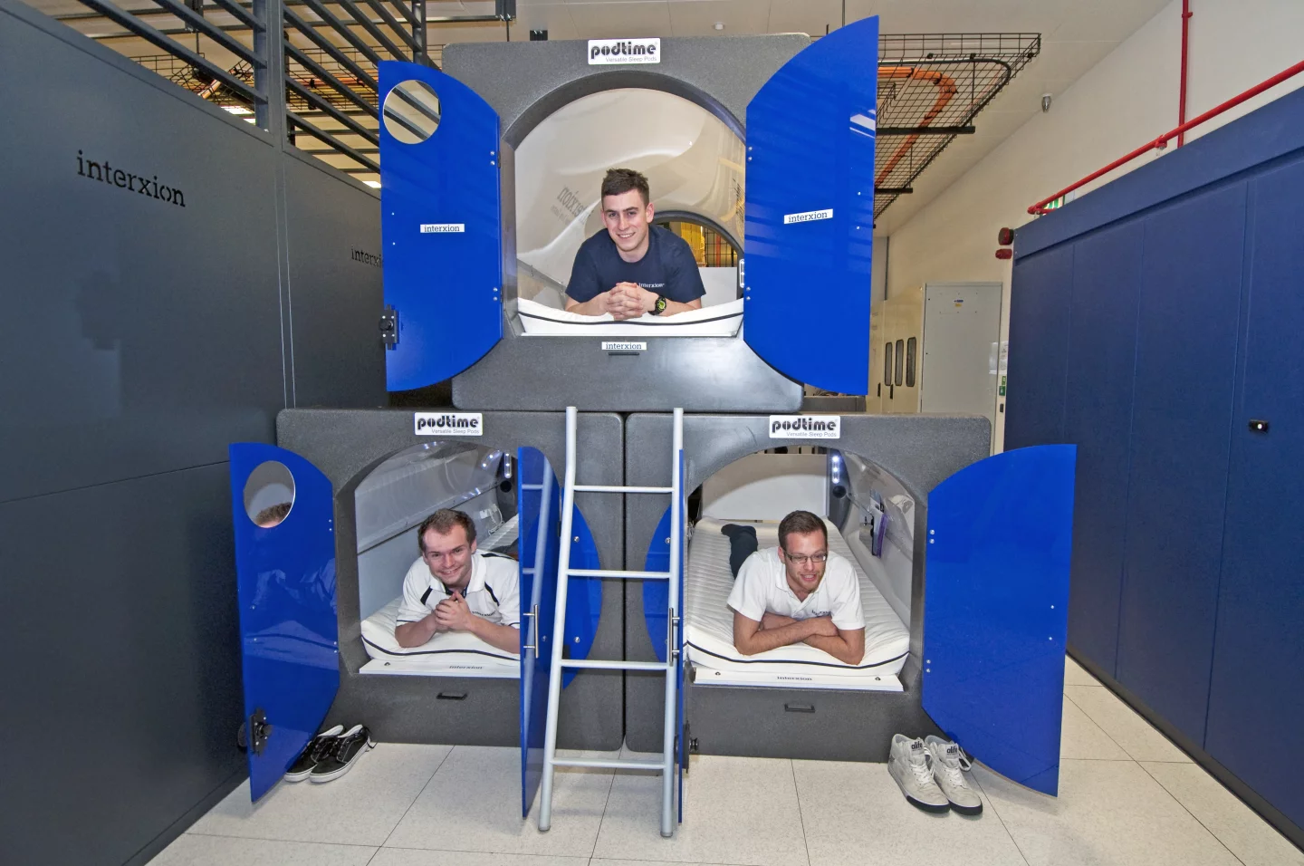 The installation of sleeping pods at Interxion's London data center ensures that on call engineers are never far away