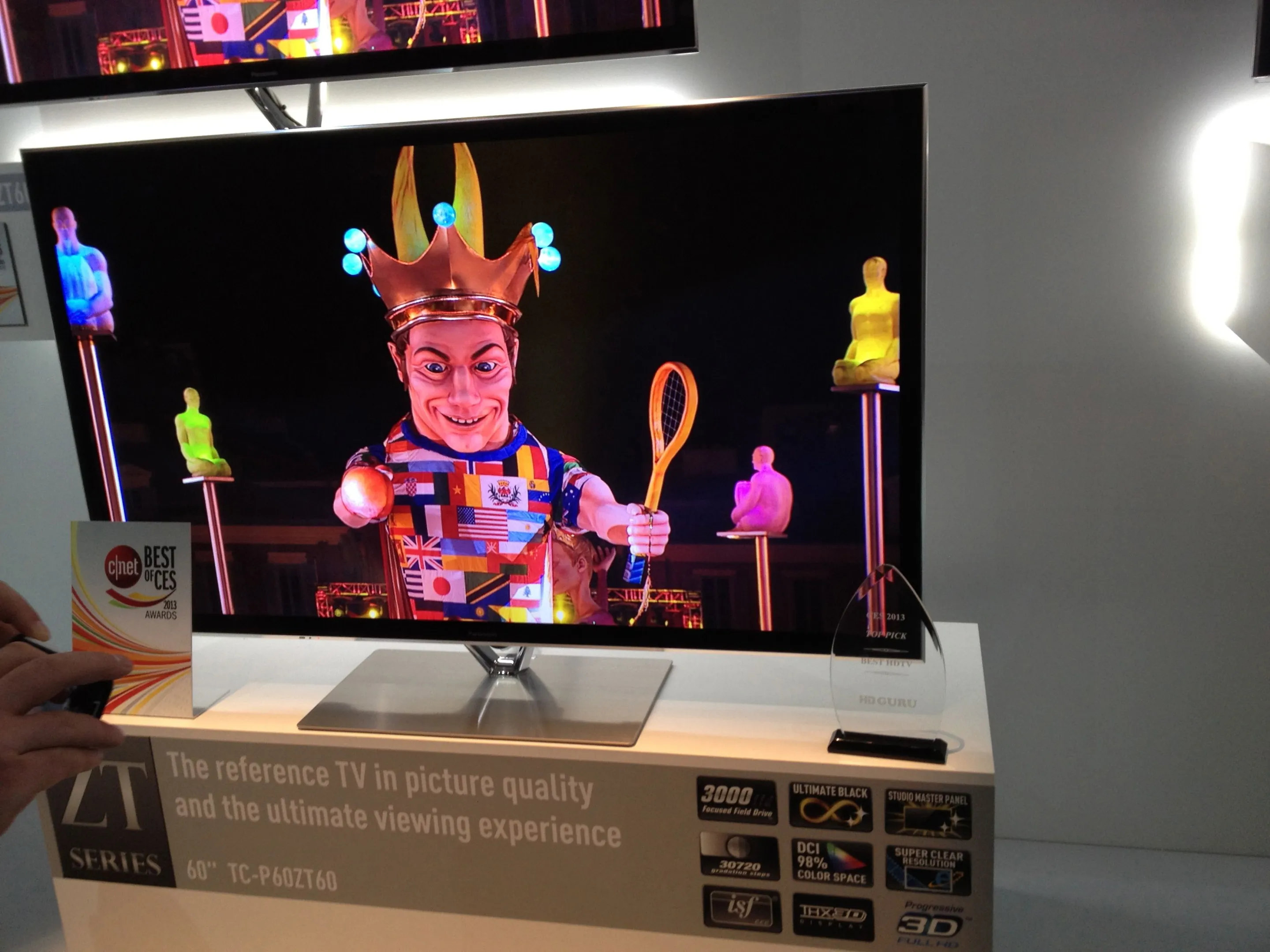 Panasonic's flagship ZT60 series Plasma TV at CES 2013