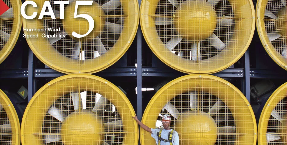 The Wall of Wind close up