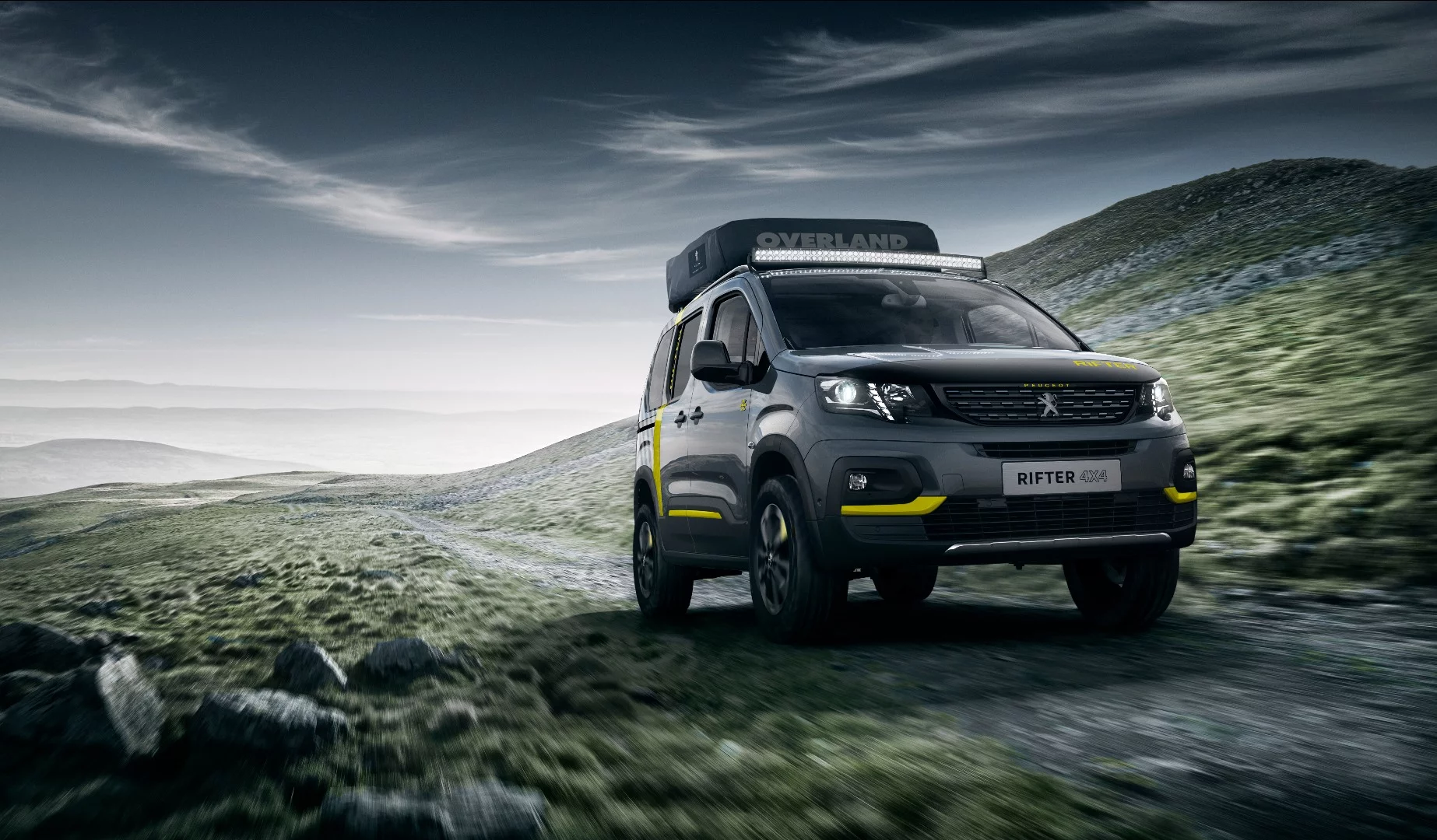 Peugeot really wants to stress the more rugged side of the Rifter van, so it's developed the 4x4 Concept to debut alongside it