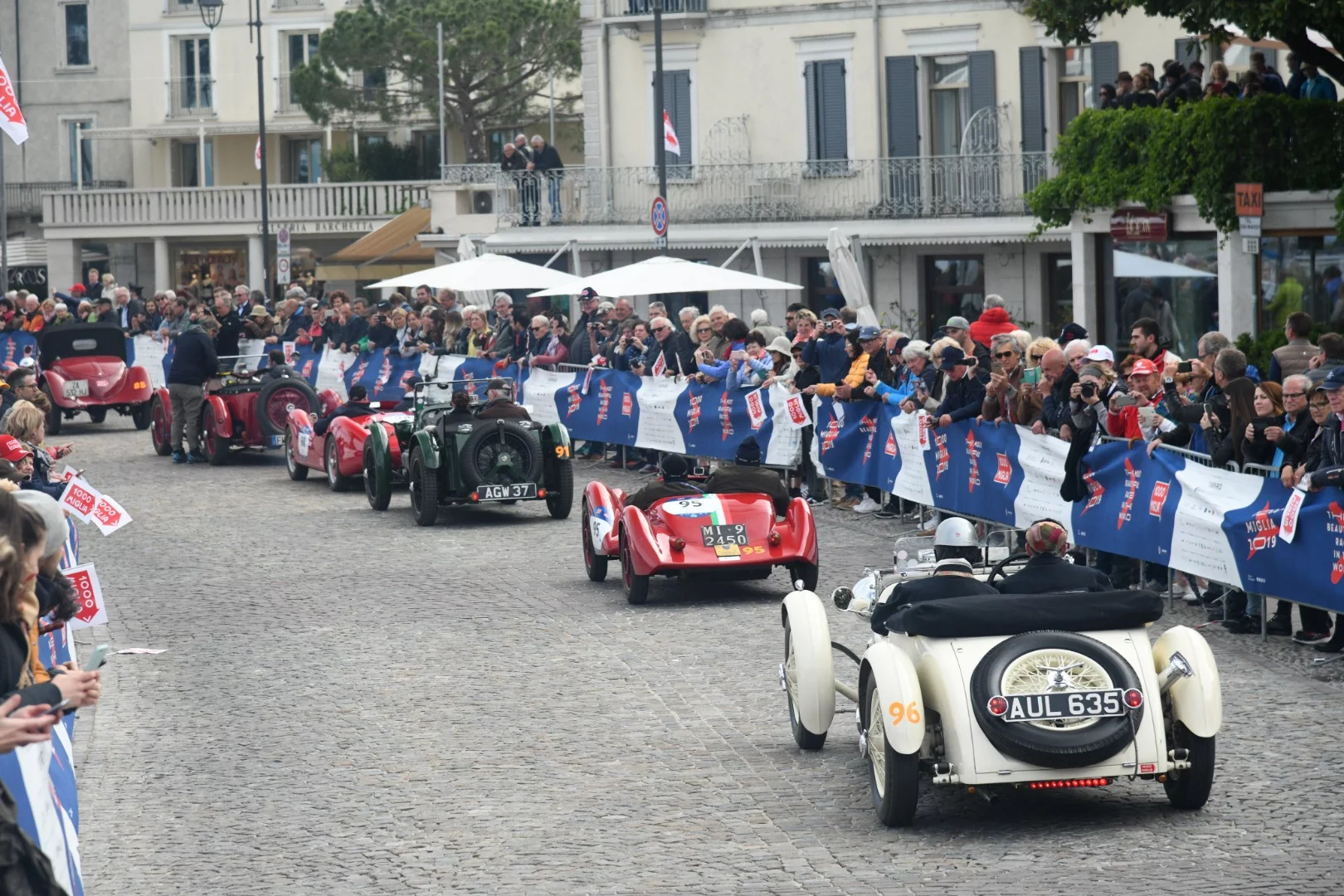 The crowds were out in force all the way