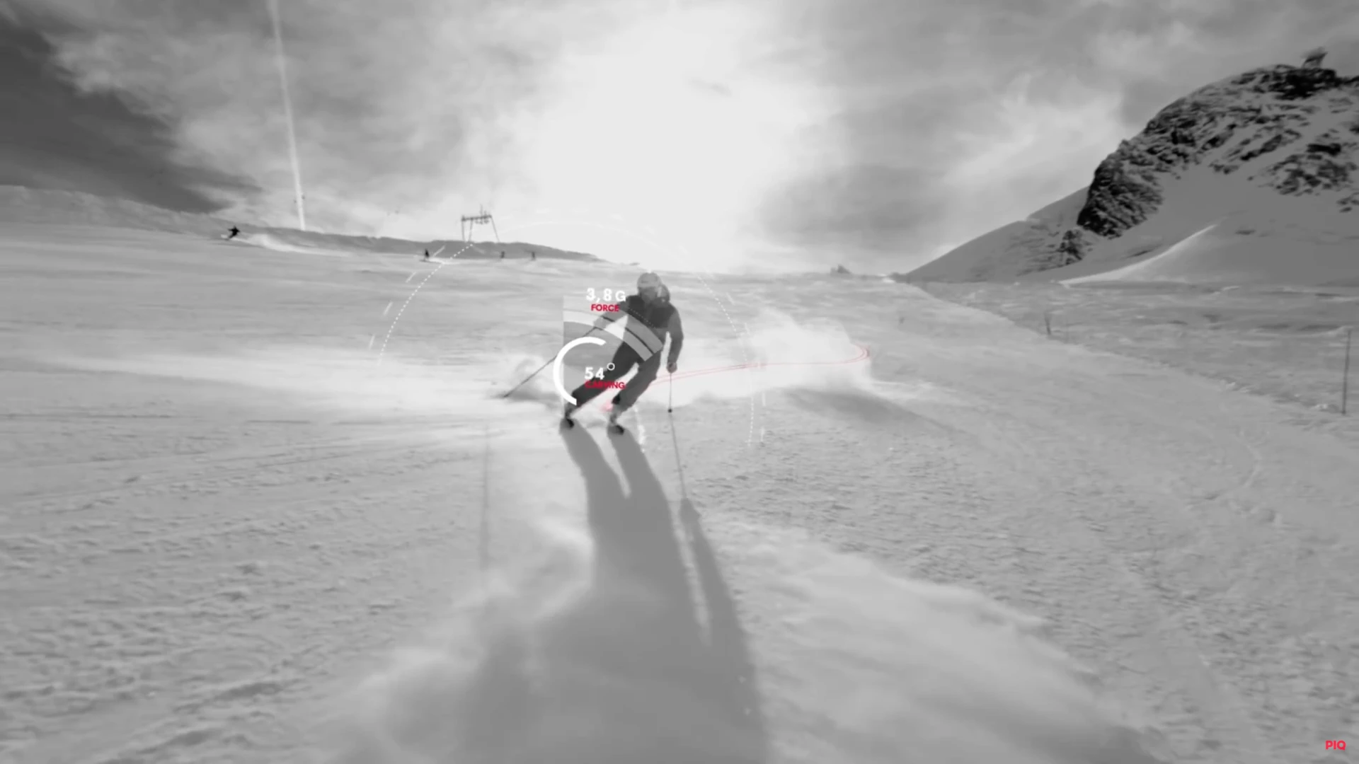 Piq wraps around the ankle of skiers to measure speed, run duration, ascent, descent and some rather detailed info on jumps and turns