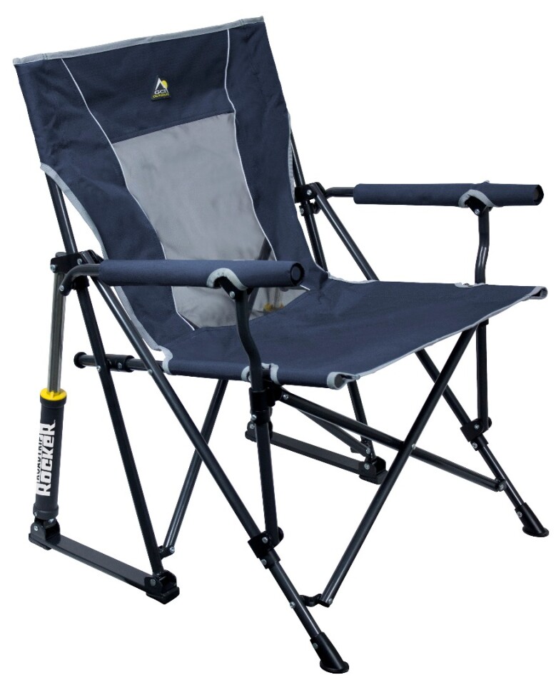 The GCI RoadTrip Rocker puts a little motion in your folding camp chair