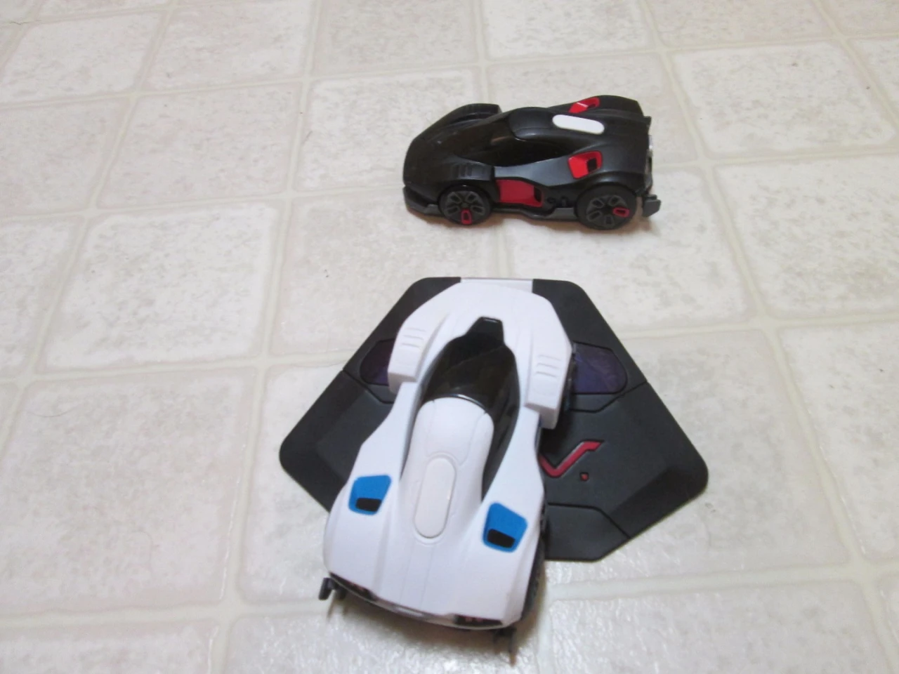 The REV cars and ramp can sense each other and determine their position