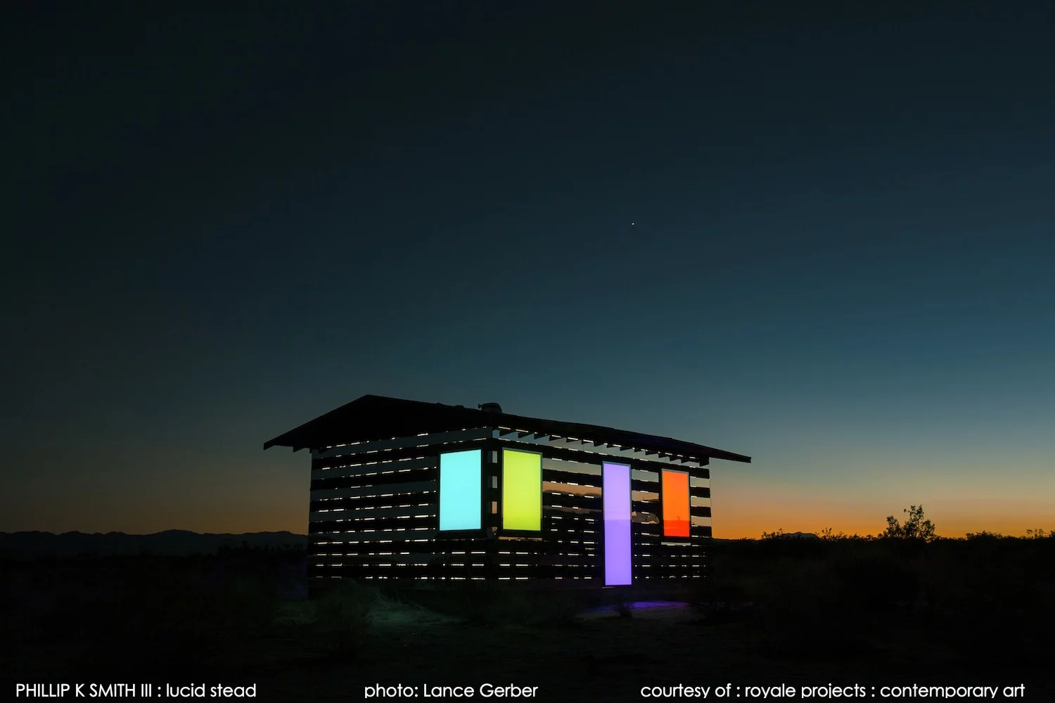 The Arduino and LED lighting are powered by solar power (Photo: Lance Gerber/royale projects : contemporary art)