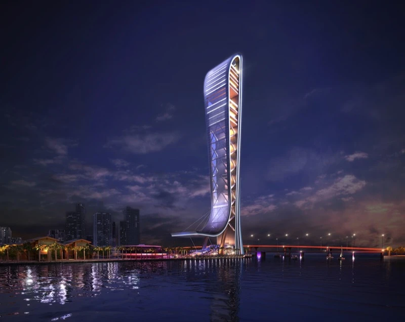 The tower will be located in downtown Miami (Image: SkyRise Miami)