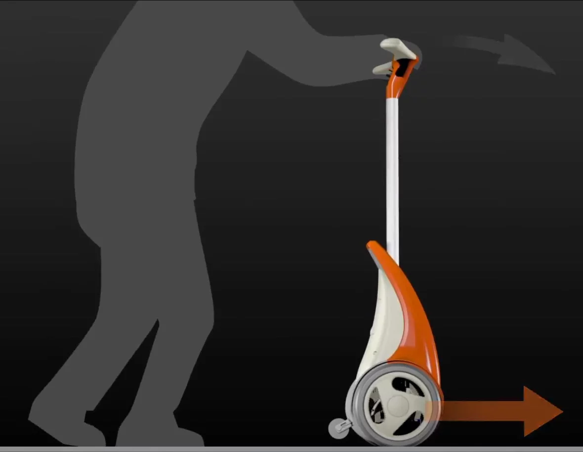 Murata Manufacturing's KeePace, a walk-assist device for the elderly or disabled