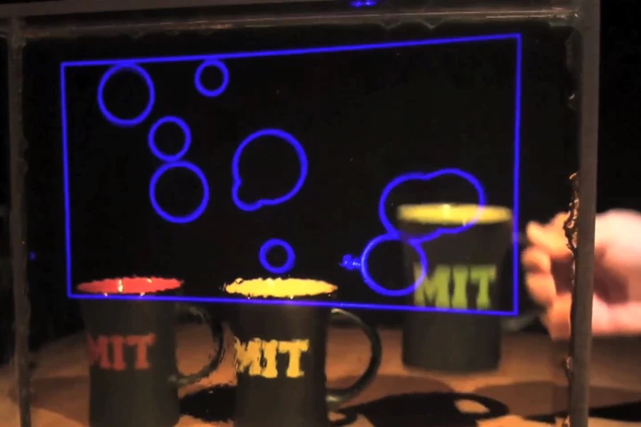 The new transparent display developed at MIT offers a wide viewing angle