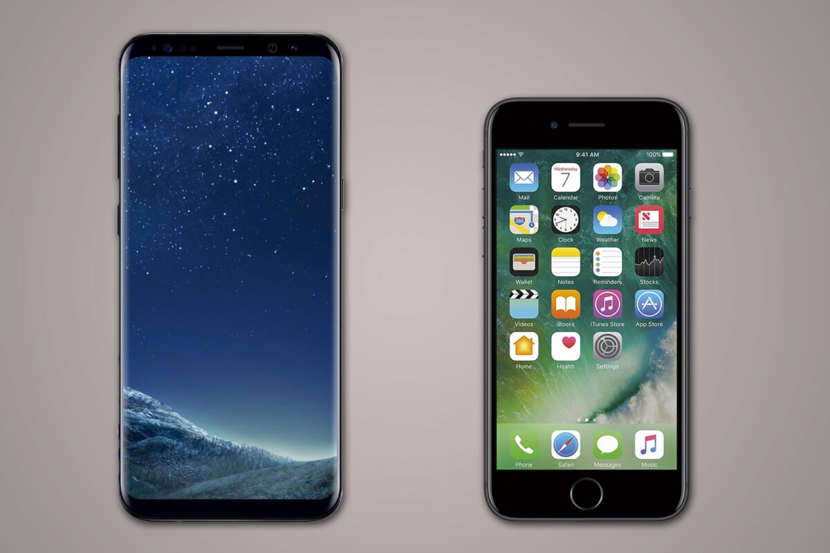 A side-by-side-look at the specs and features of the Samsung Galaxy S8+ and the iPhone 7