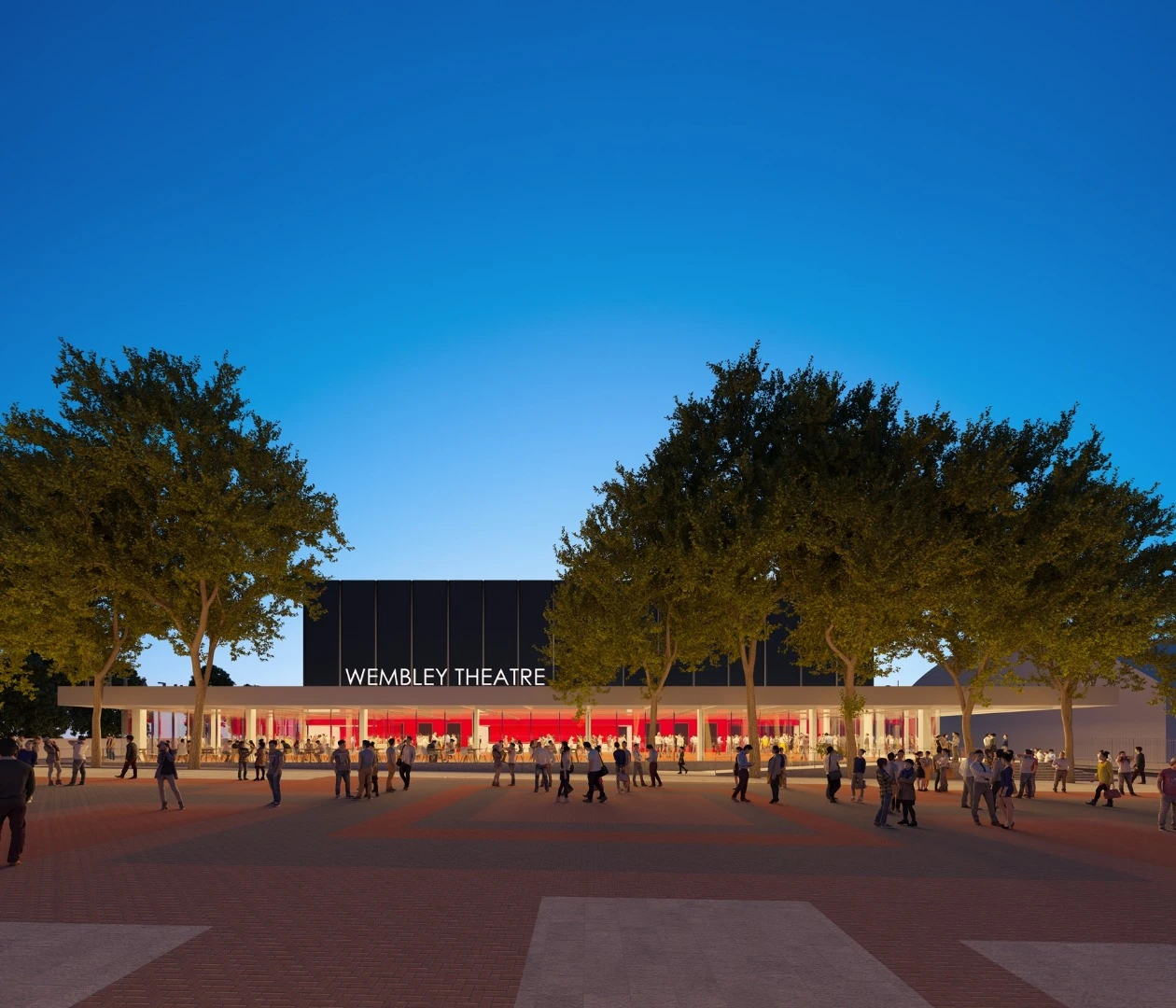 Wembley Theatre has planning permission for 10 years, after which it is expected to be disassembled and moved to another location