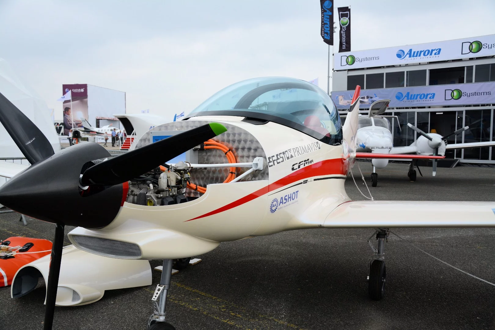 A new hybrid propulsion system installed in a CFM-Dardo light plane