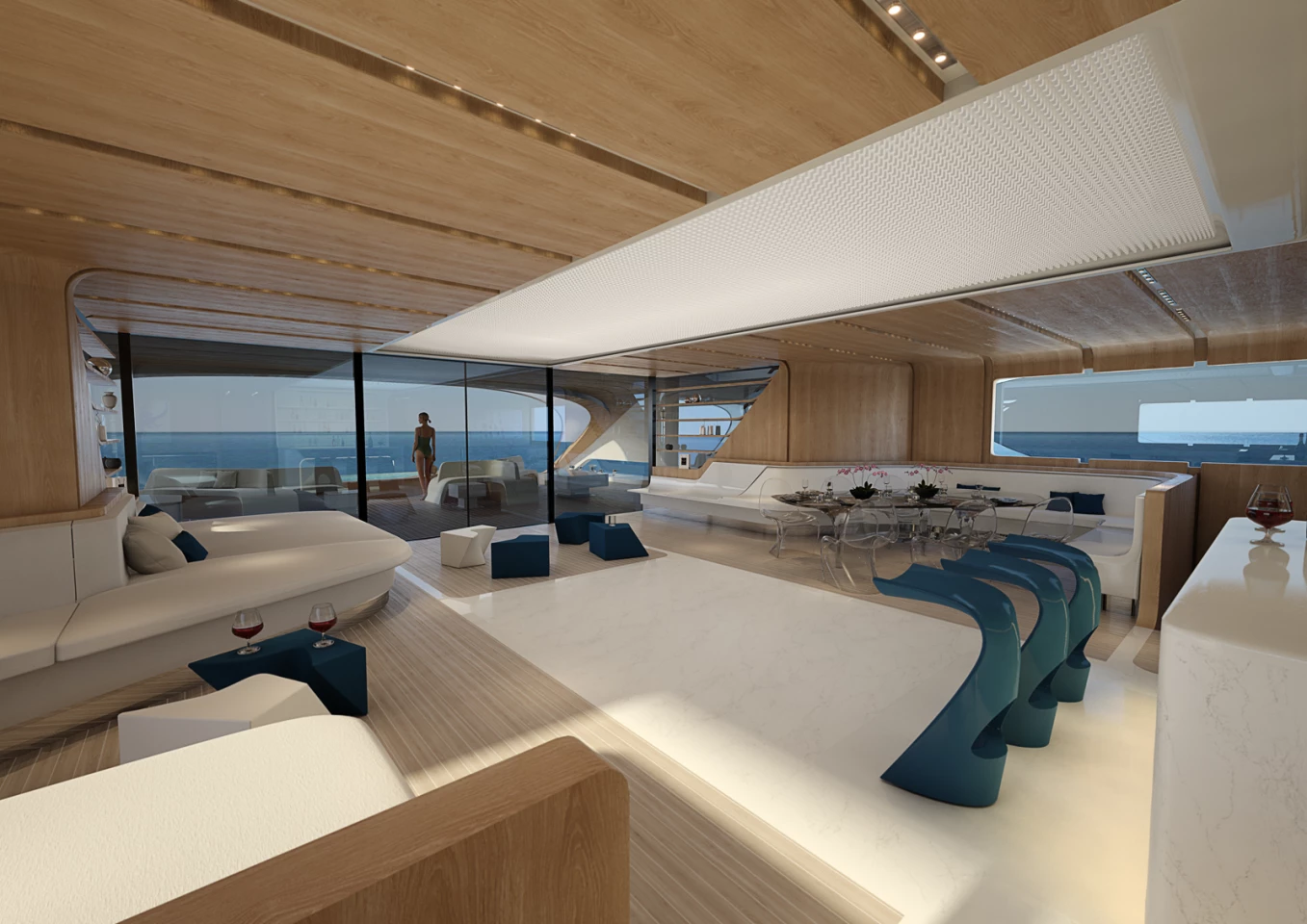 The Oneiric's interior will be furnished with custom lightweight furniture