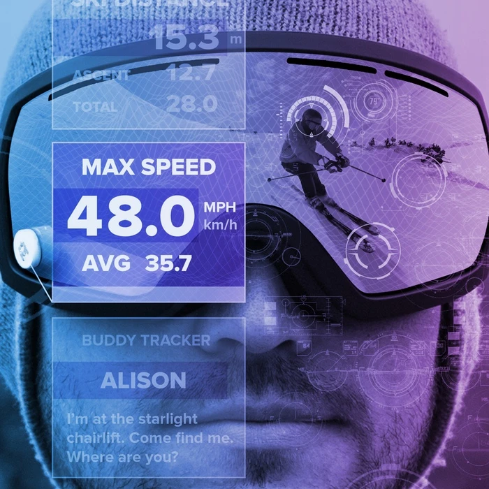 GogglePal various notification screens provide real-time information about your run unonbtrusively
