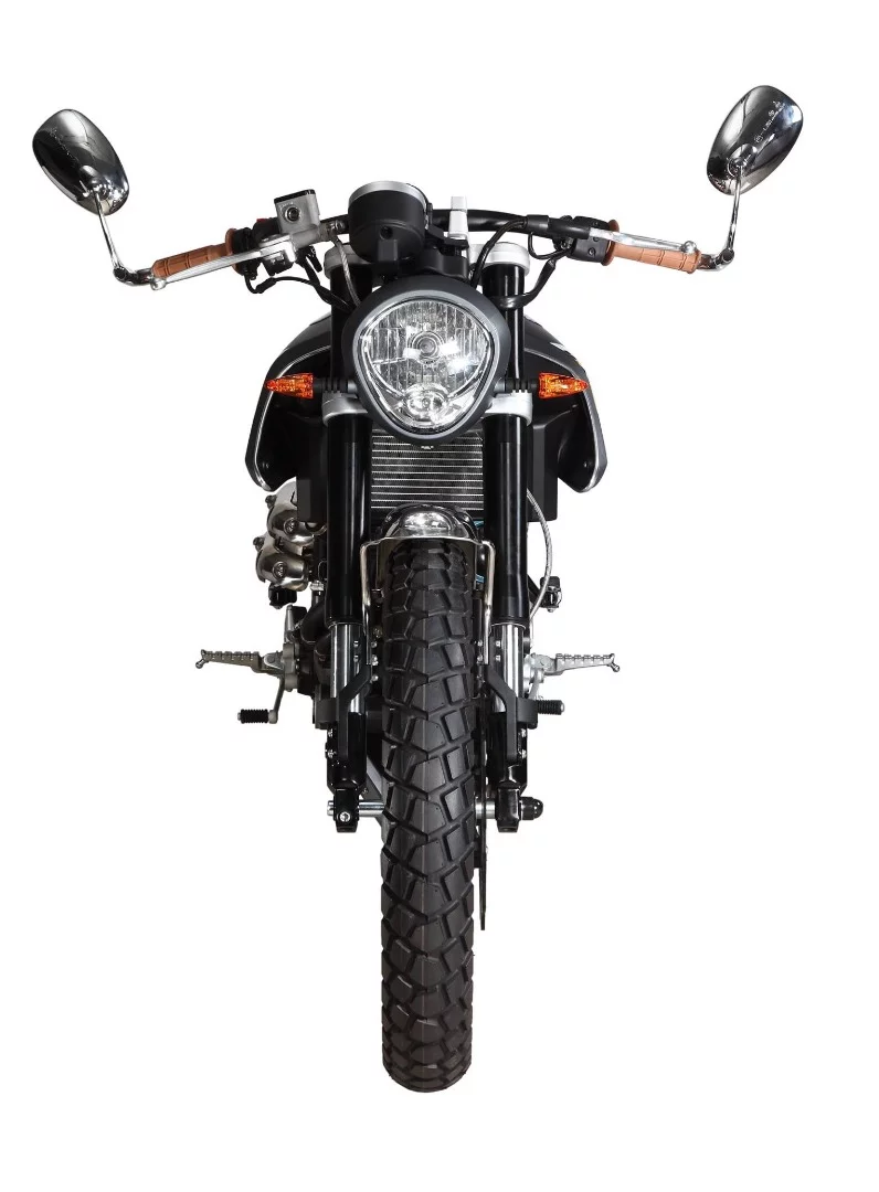 FB Mondial fuses modern design elements - like this headlight - in an otherwise classic-looking body