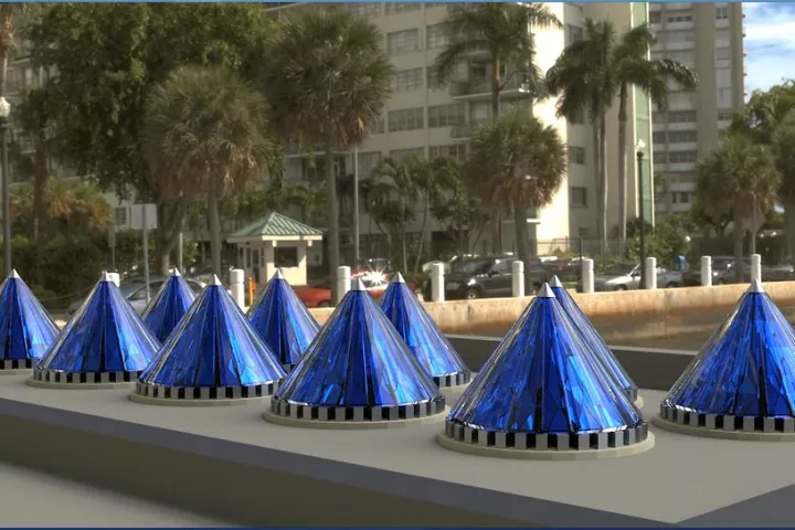 V3Solar has developed a cone-shaped solar energy harvester that is claimed to generate over 20 times more electricity than a flat panel thanks to a combination of concentrating lenses, dynamic spin, conical shape, and advanced electronics