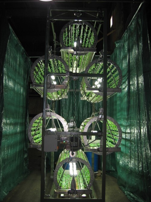 Volksgarden Is A Hi Tech Hydroponics Ferris Wheel Grasses, legumes, fruits and seeds. hi tech hydroponics ferris wheel