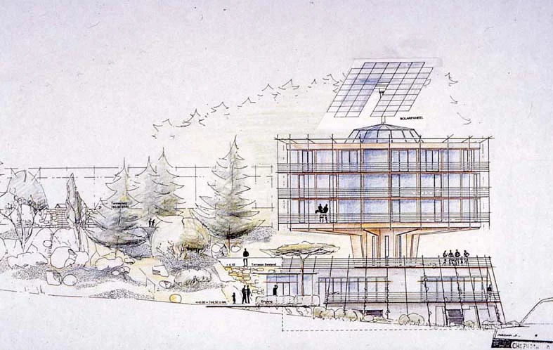 A sketch of the plans for the Heliotrope Hotel