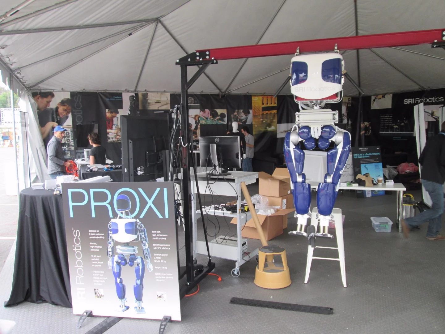 The PROXI was part of a larger SRI exhibit