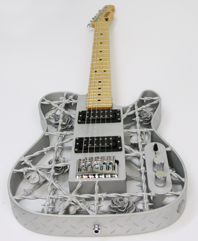 The finished Heavy Metal guitar - a beauty to behold