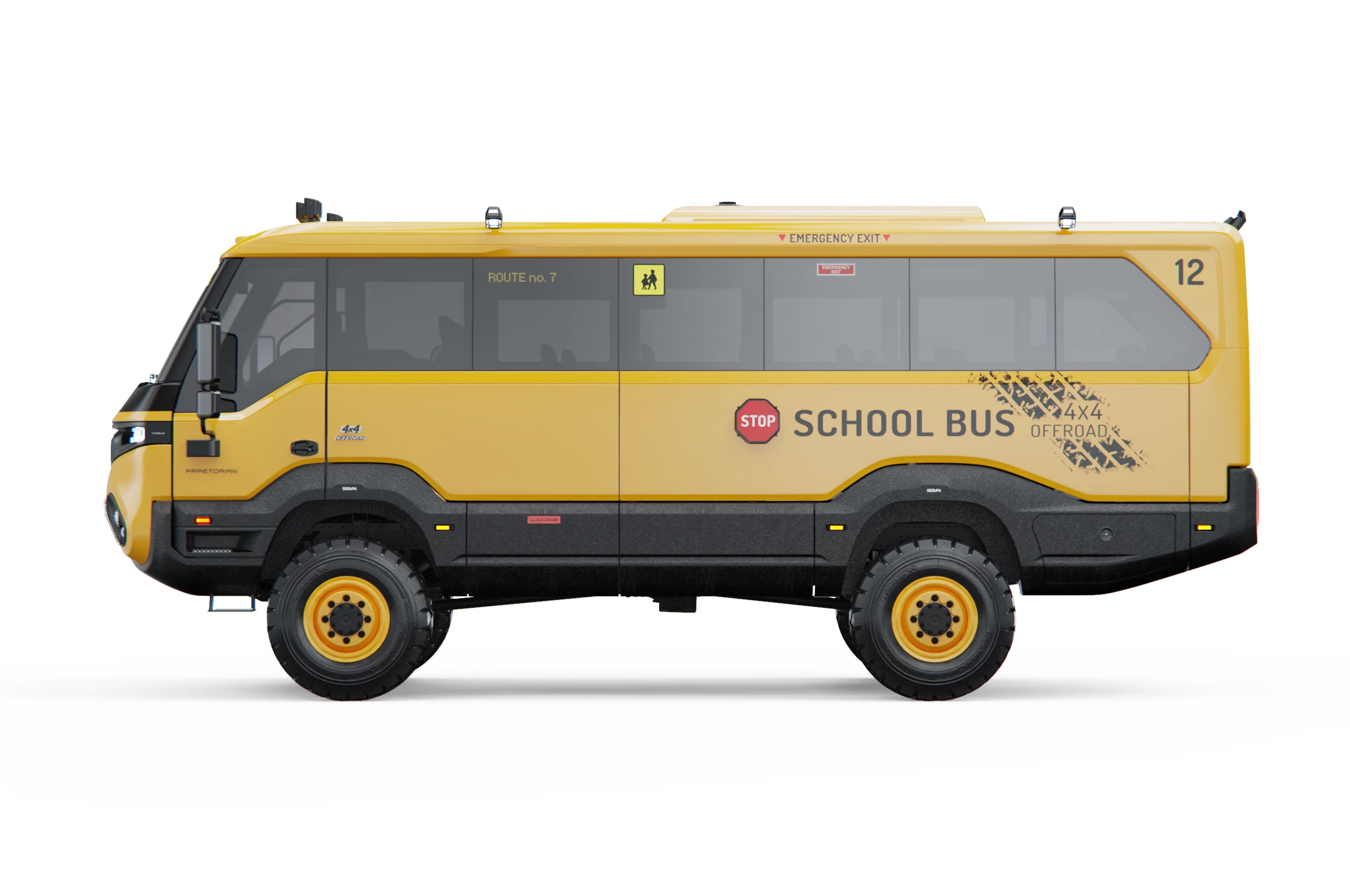 The wheels on this bus go 'round and 'round where others would become stuck and immobilized