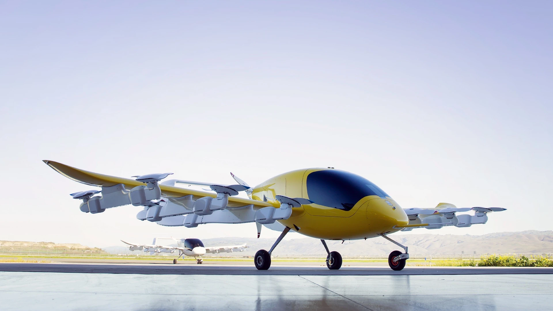 Helicopter-like vertical lift off comes courtesy of its 12 wing-based propellers