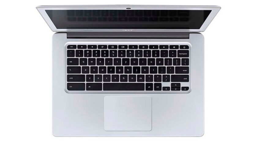 The Chromebook 14 measures 0.67 in (17mm) at its thickest point, and could be mistaken for a MacBook Air at a glance